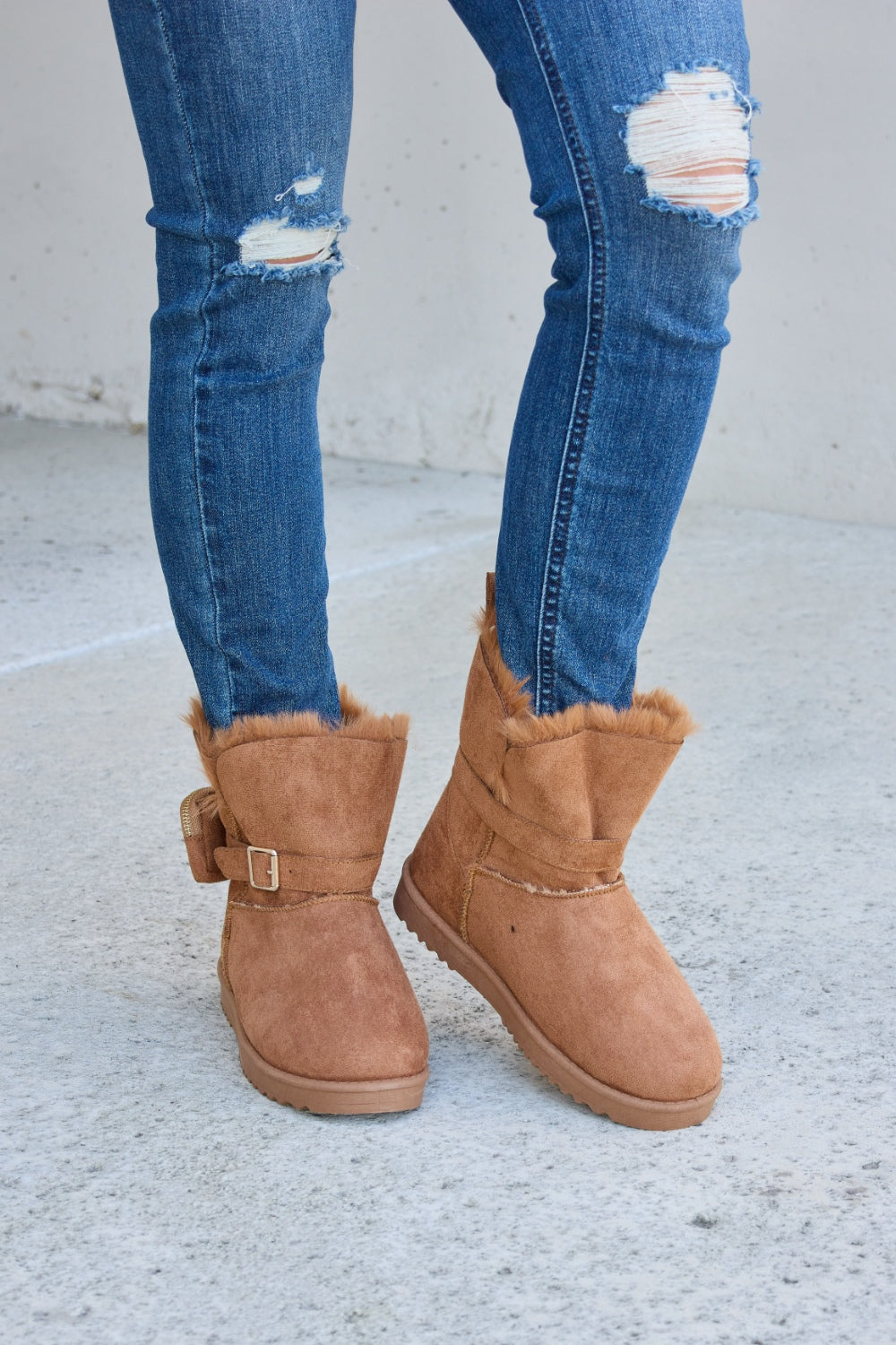 Forever Link Plush Thermal Flat Boots - AllIn Computer