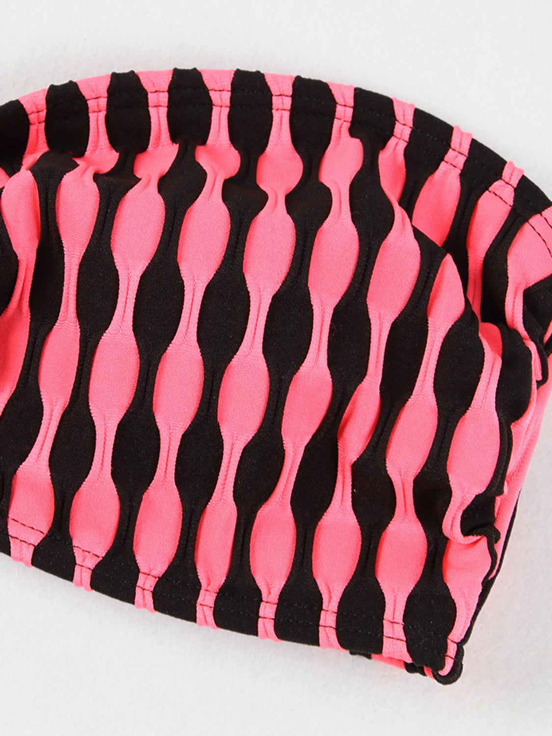 Geometric Halter Neck Three-Piece Swim Set - AllIn Computer