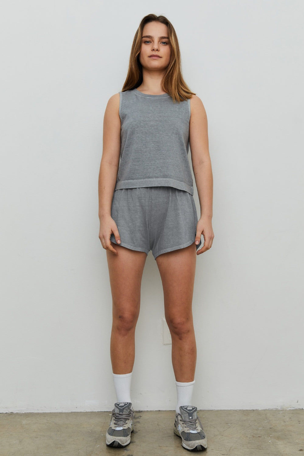 THE BLANK LAB Round Neck Crop Tank - AllIn Computer