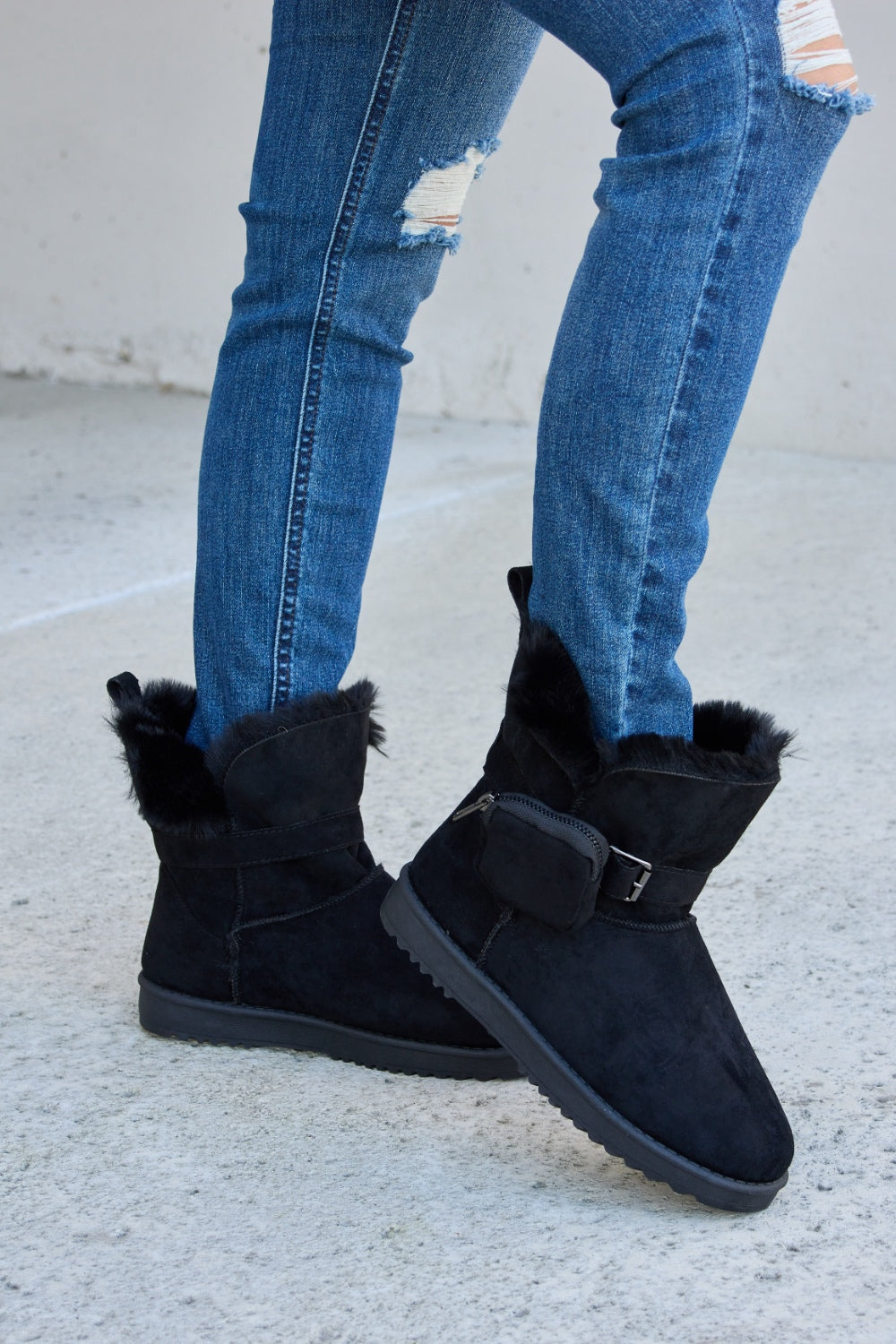 Forever Link Plush Thermal Flat Boots - AllIn Computer