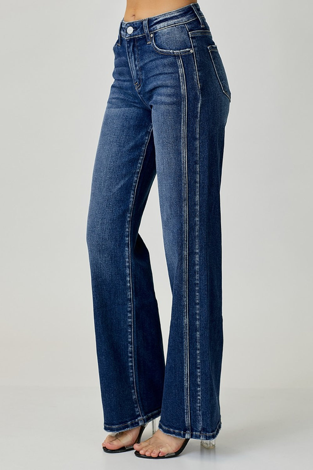 RISEN Mid-Rise Straight Jeans - AllIn Computer