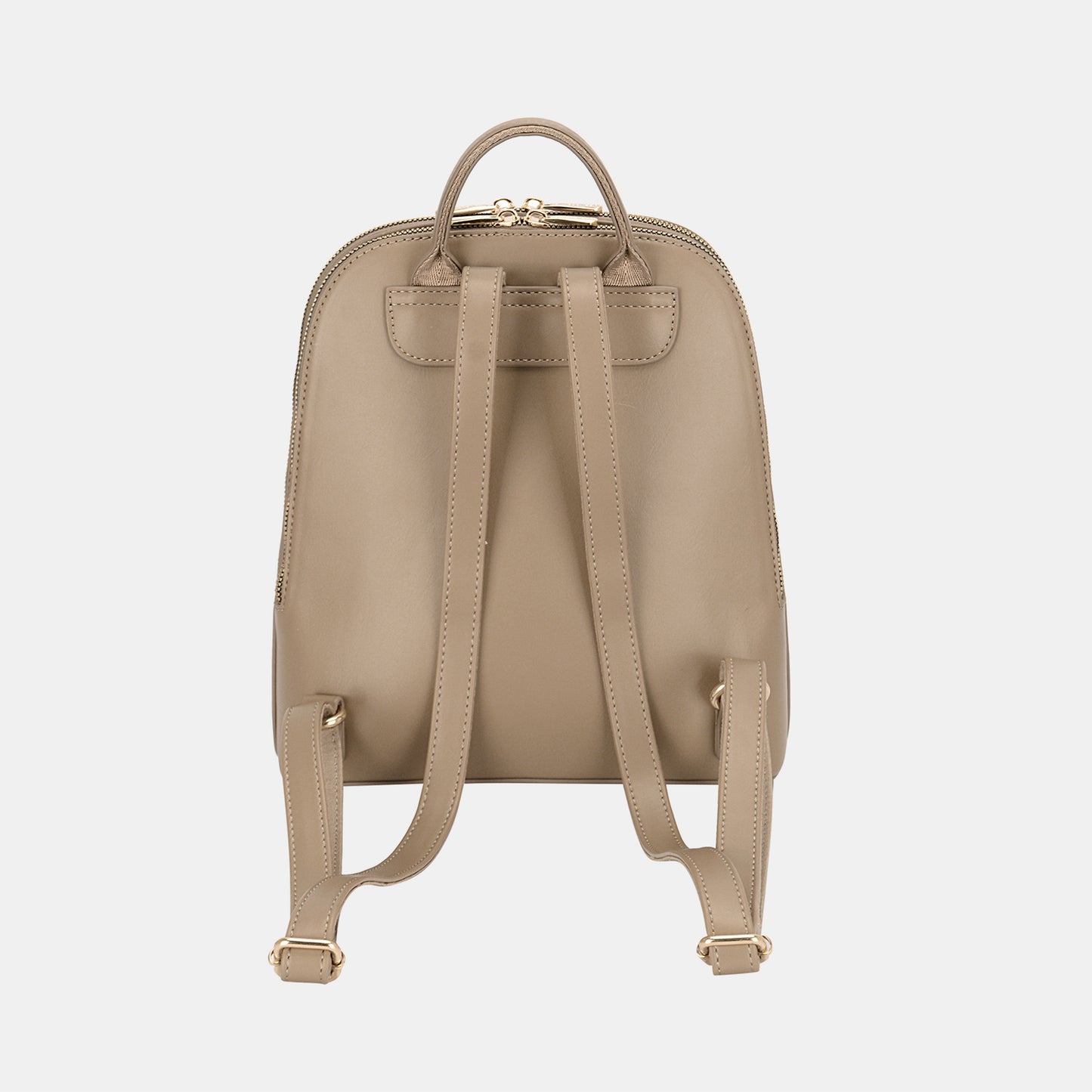 David Jones PU Leather Adjustable Straps Backpack Bag - AllIn Computer