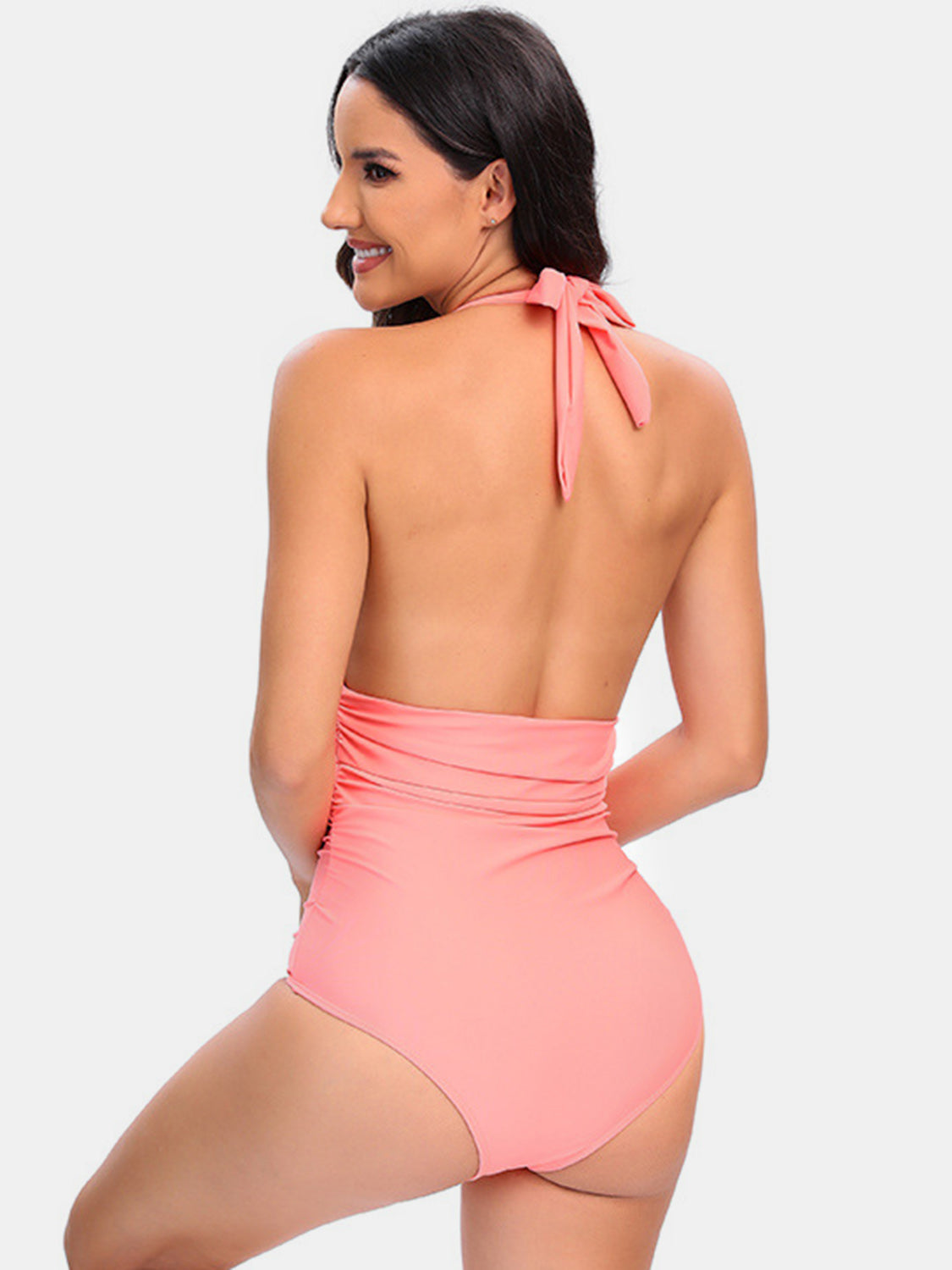 Halter Neck One-Piece Swimwear - AllIn Computer