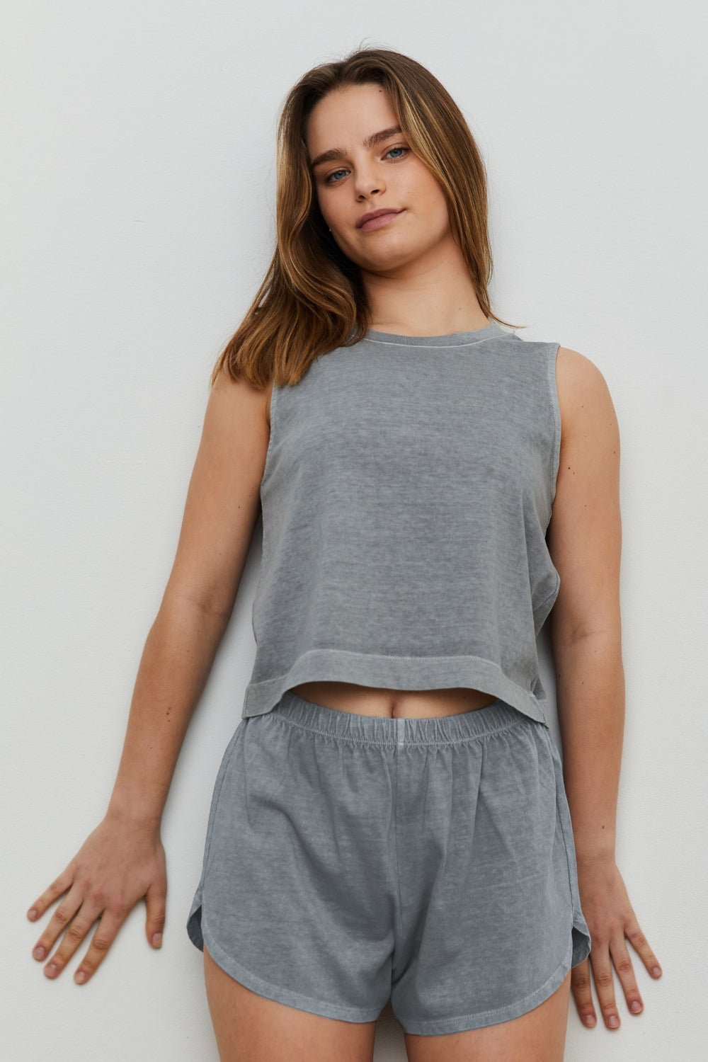 THE BLANK LAB Round Neck Crop Tank - AllIn Computer