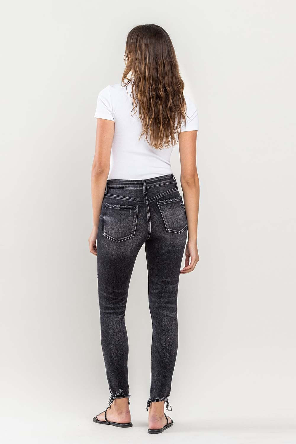 Lovervet Raw Hem Cropped Skinny Jeans - AllIn Computer