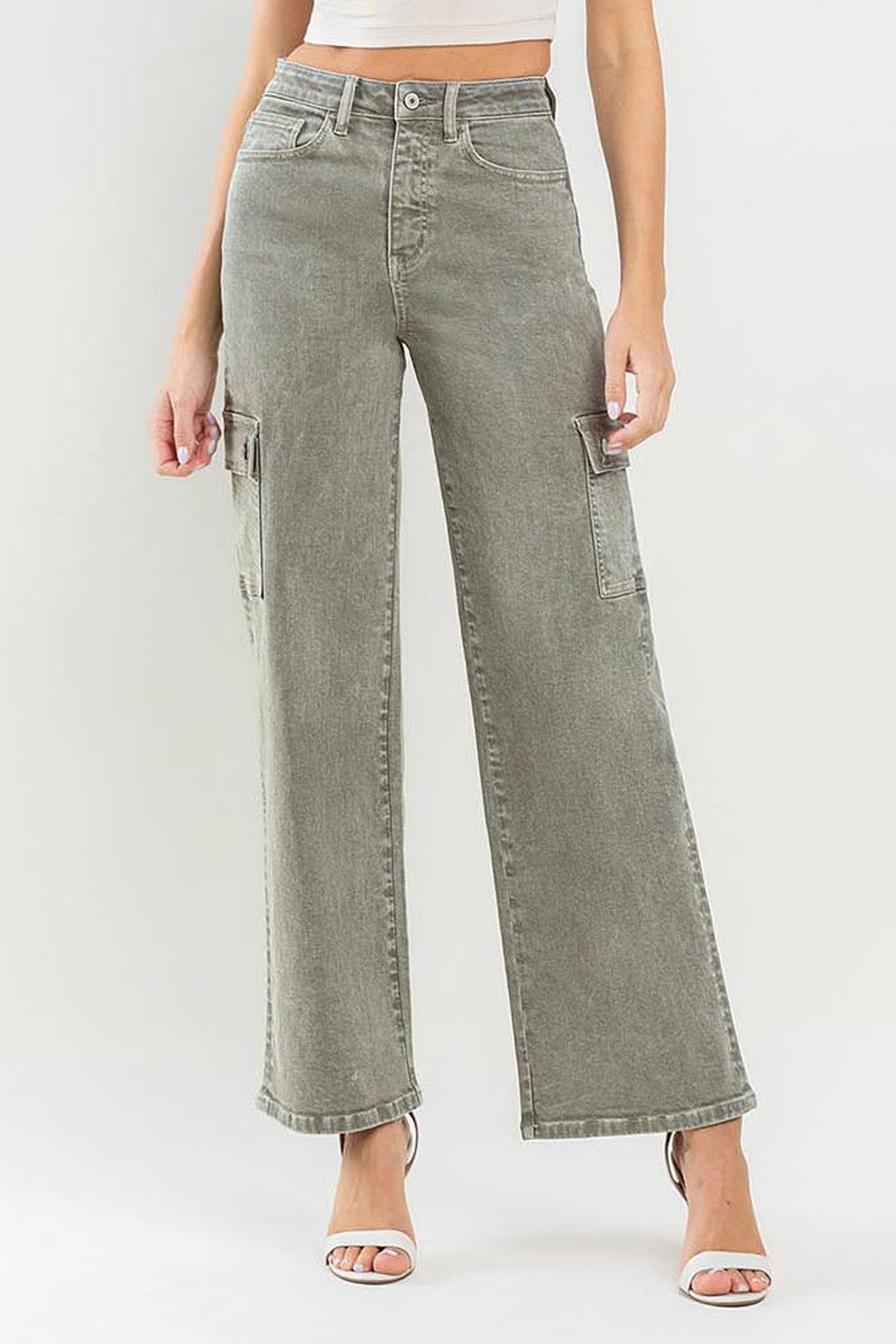 Vervet by Flying Monkey 90's Super High Rise Cargo Jeans - AllIn Computer