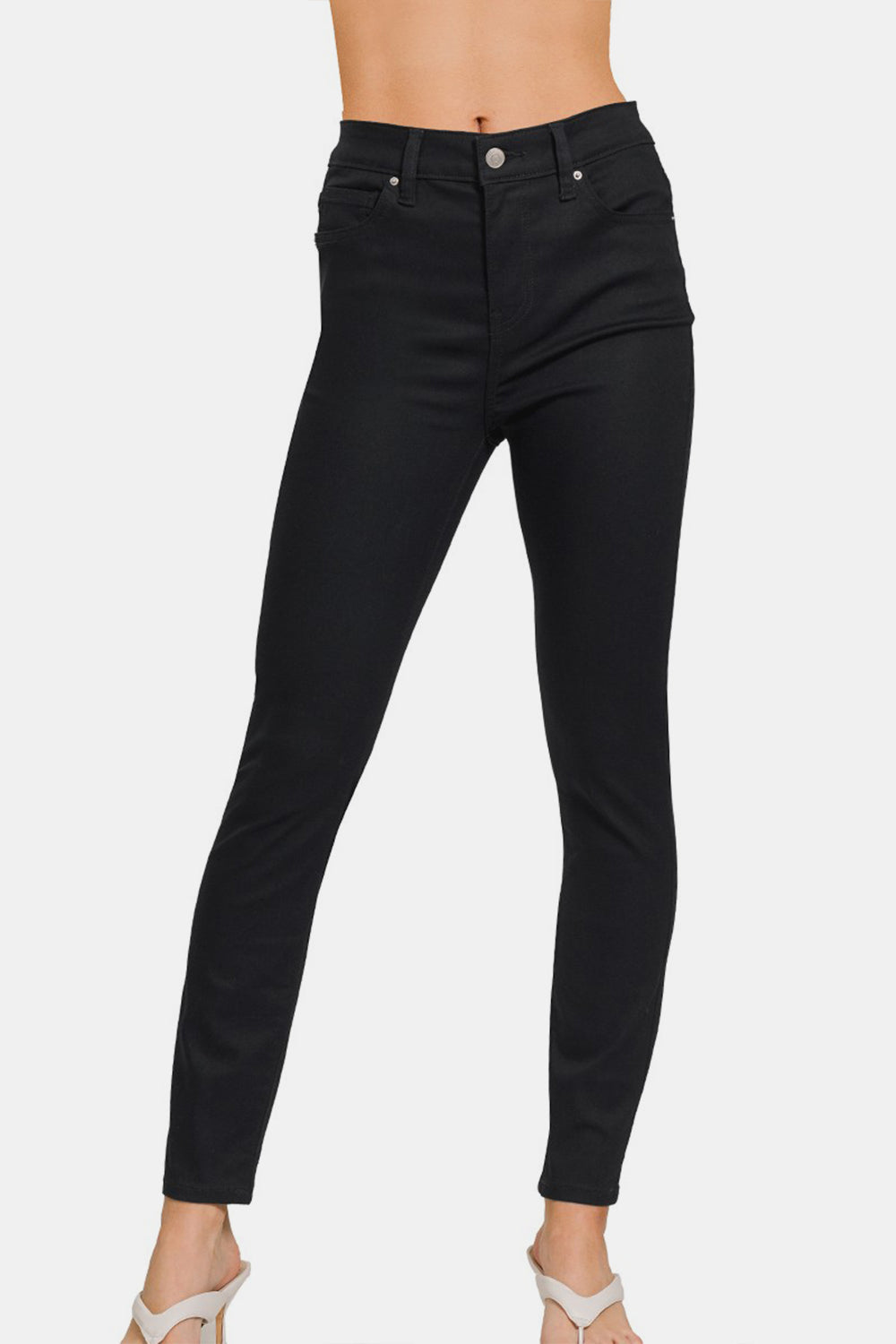 Zenana Full Size High-Rise Skinny Jeans - AllIn Computer
