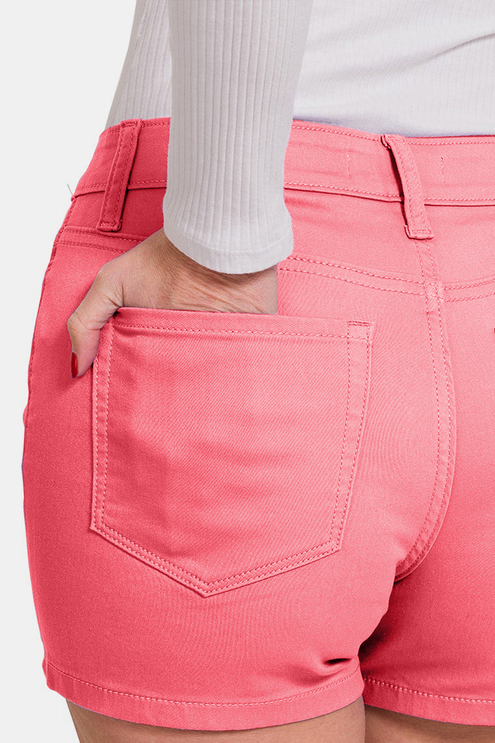 Zenana High Waist Denim Shorts - AllIn Computer