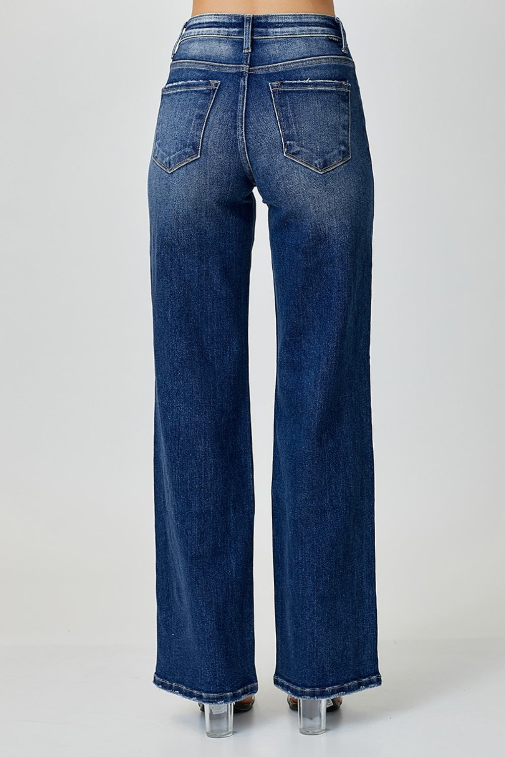 RISEN Mid-Rise Straight Jeans - AllIn Computer