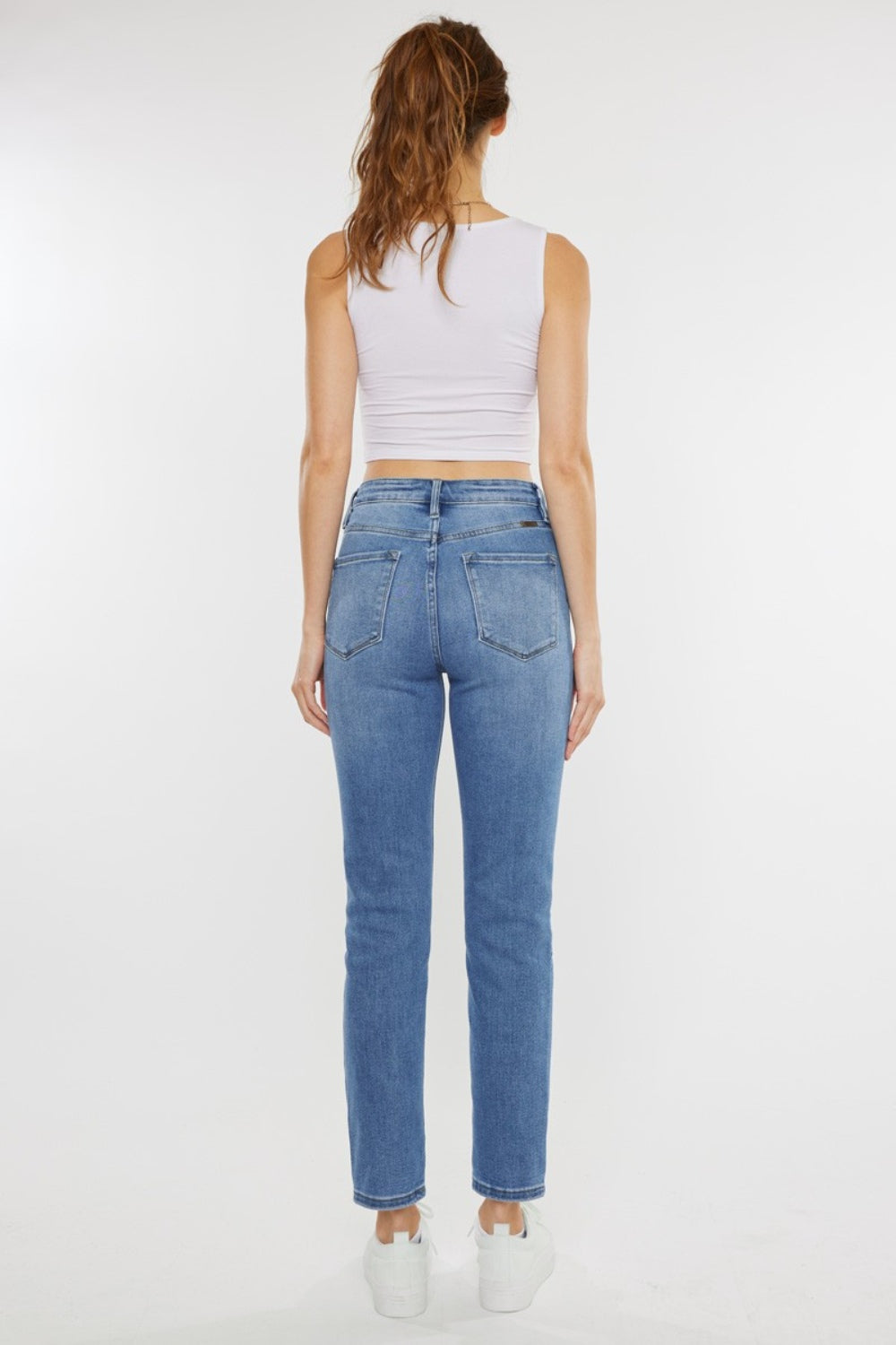 Kancan Full Size Cat's Whiskers High Waist Jeans - AllIn Computer