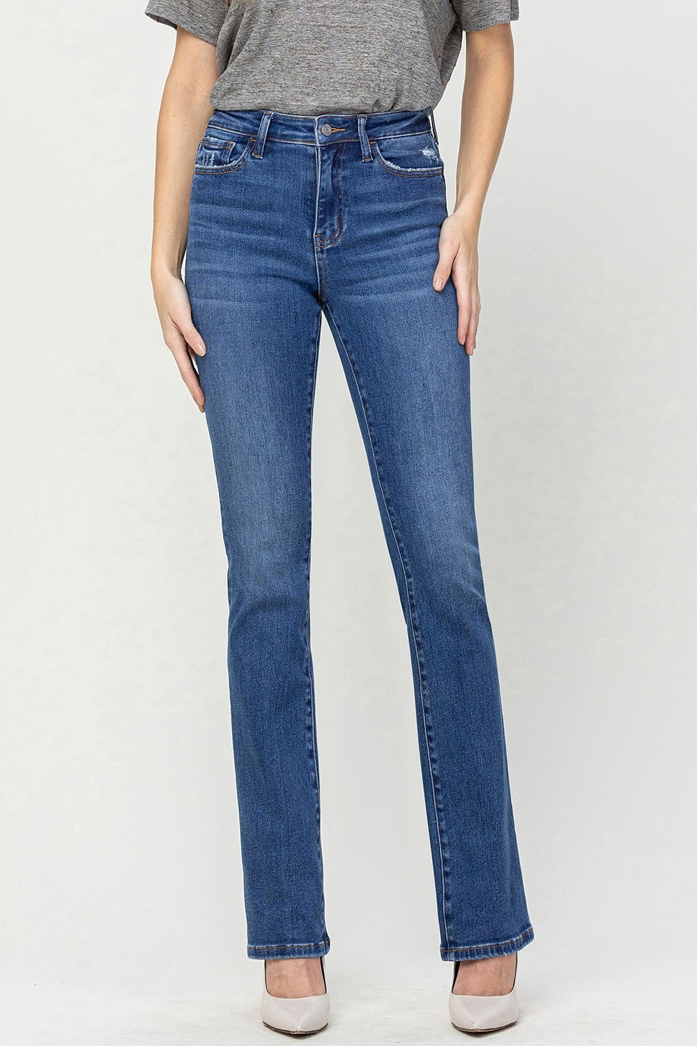 Vervet by Flying Monkey High Waist Bootcut Jeans - AllIn Computer