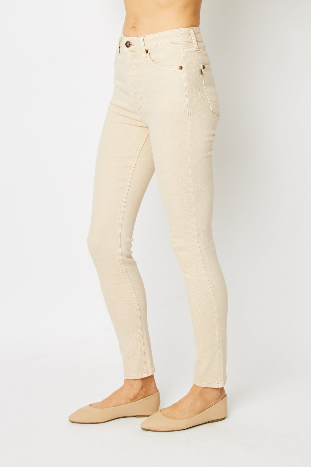 Judy Blue Full Size Garment Dyed Tummy Control Skinny Jeans - AllIn Computer