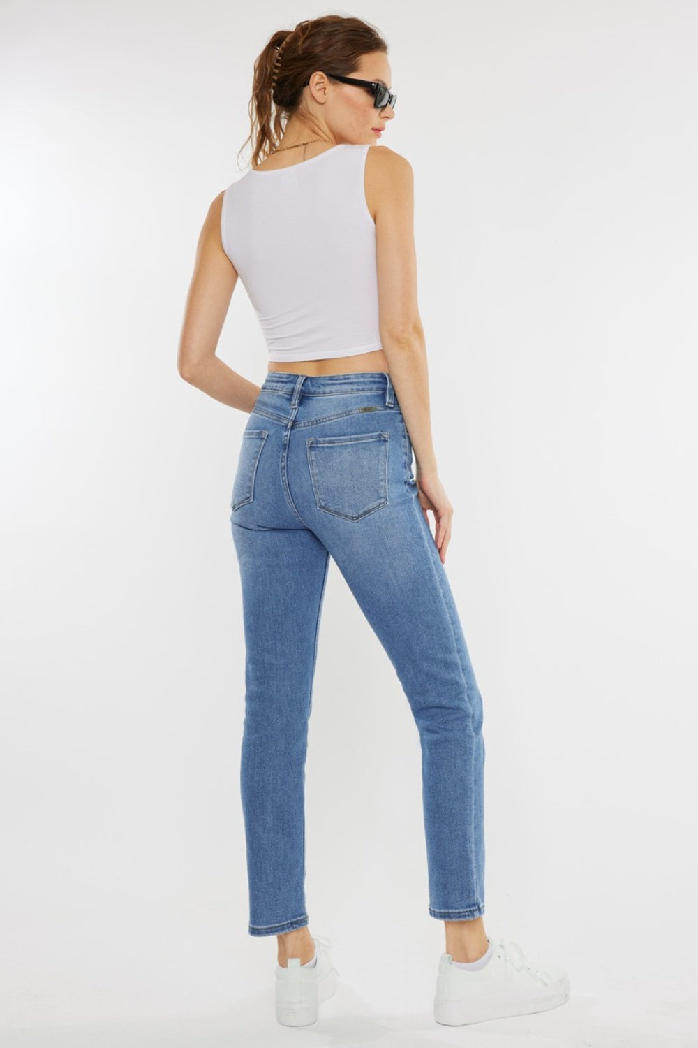 Kancan Full Size Cat's Whiskers High Waist Jeans - AllIn Computer