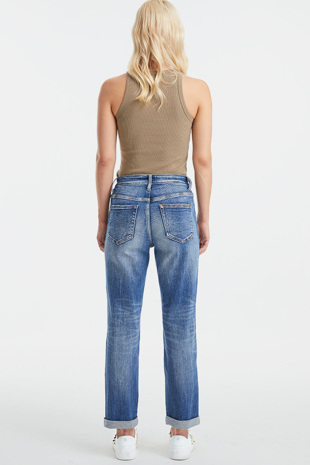 BAYEAS Full Size High Waist Distressed Paint Splatter Pattern Jeans - AllIn Computer