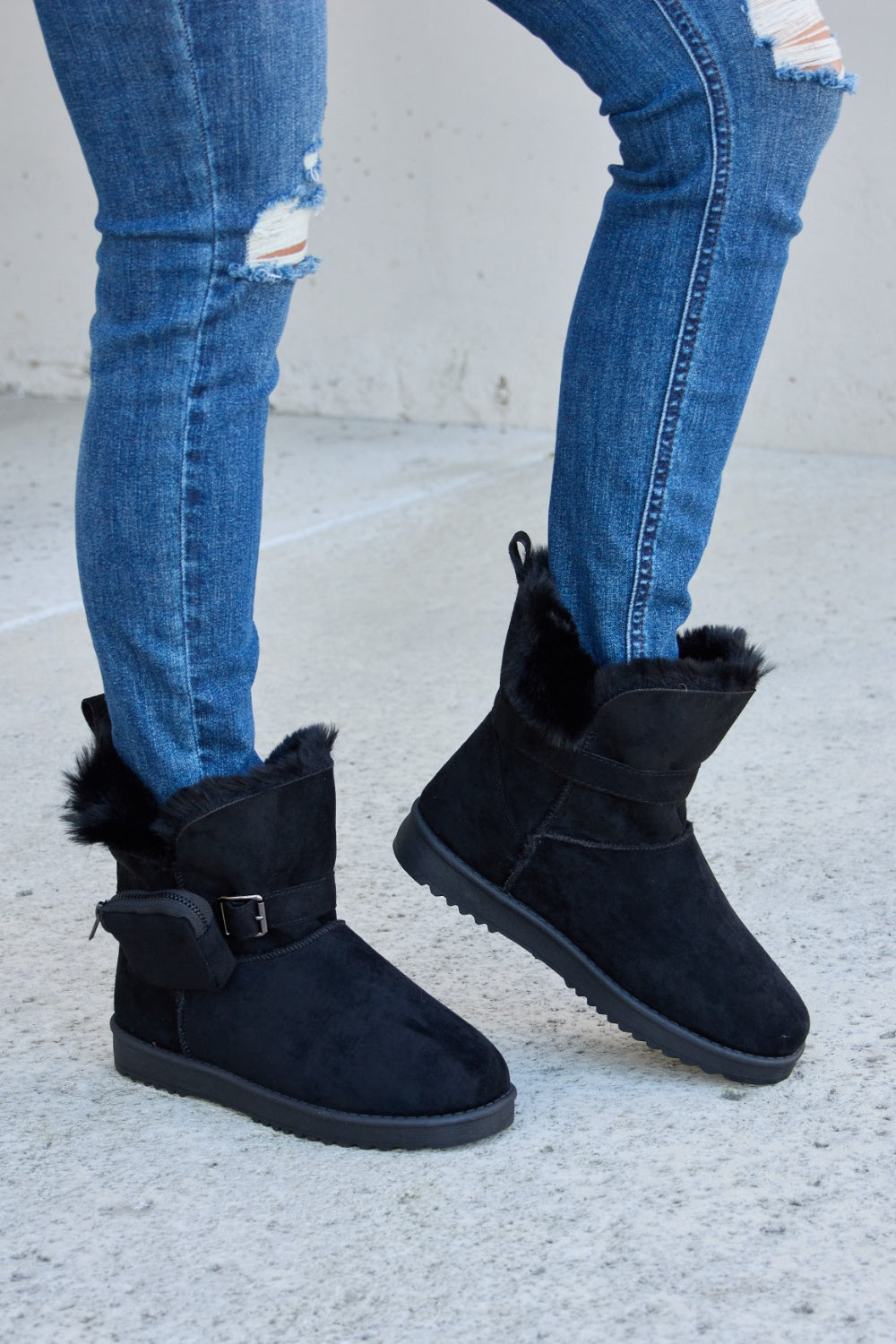 Forever Link Plush Thermal Flat Boots - AllIn Computer