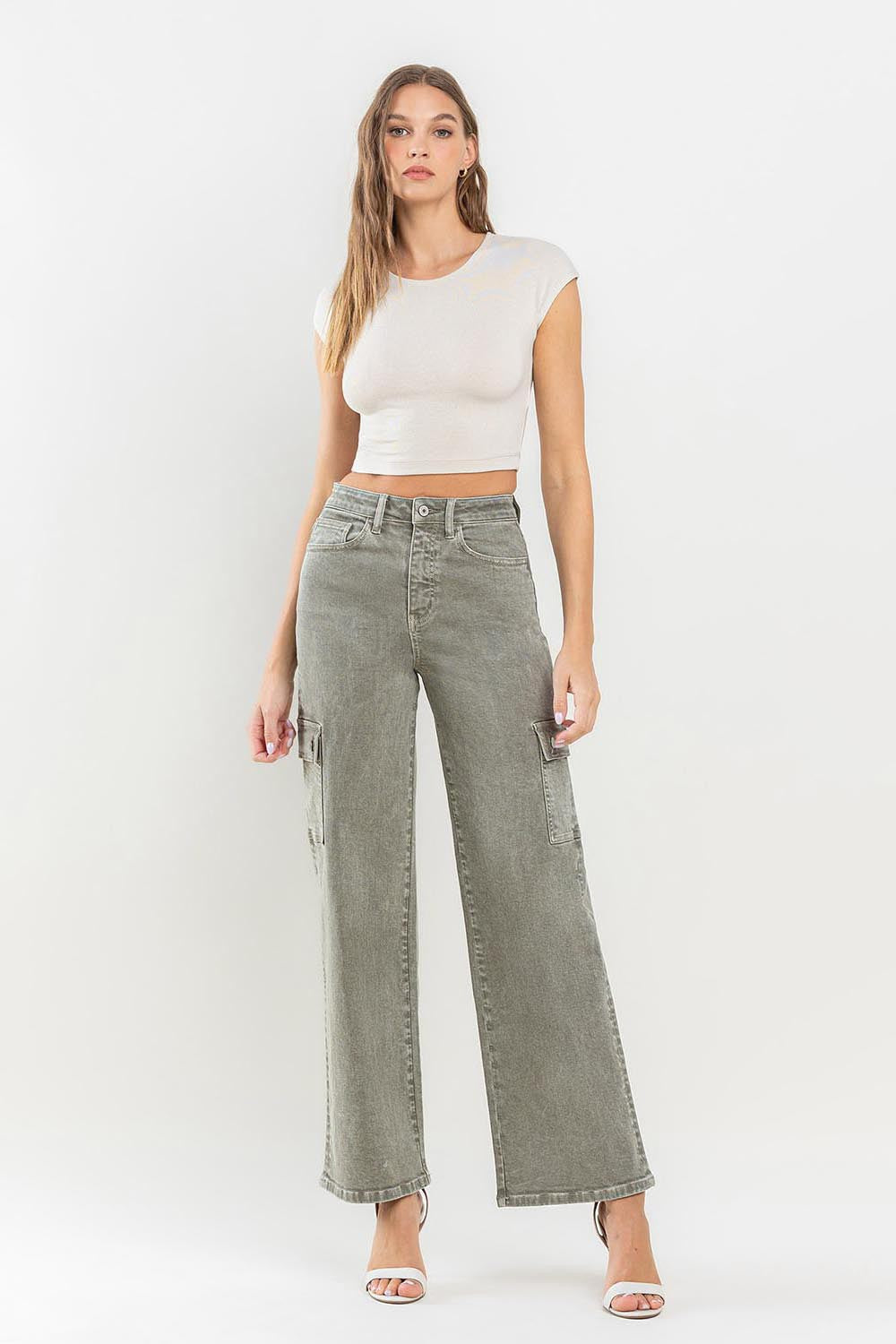 Vervet by Flying Monkey 90's Super High Rise Cargo Jeans - AllIn Computer