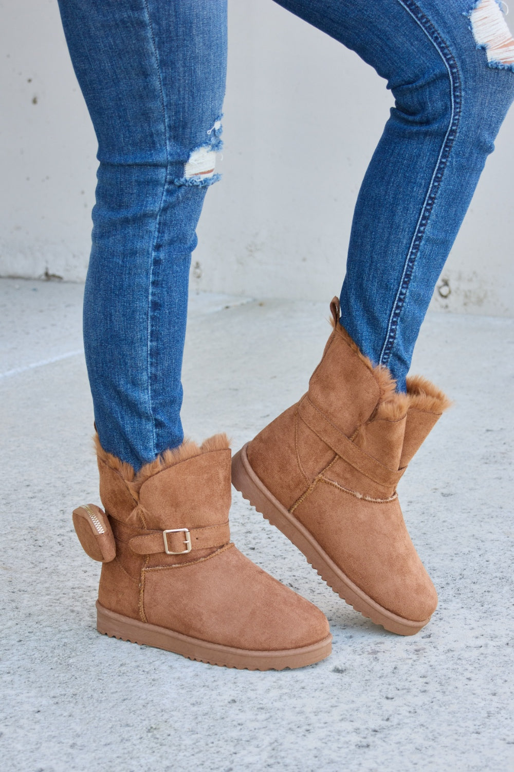 Forever Link Plush Thermal Flat Boots - AllIn Computer
