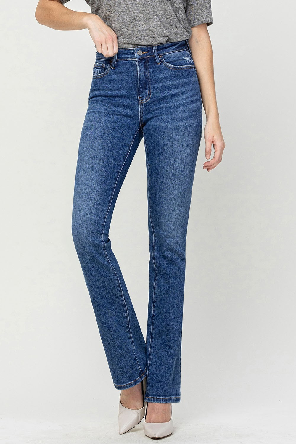 Vervet by Flying Monkey High Waist Bootcut Jeans - AllIn Computer