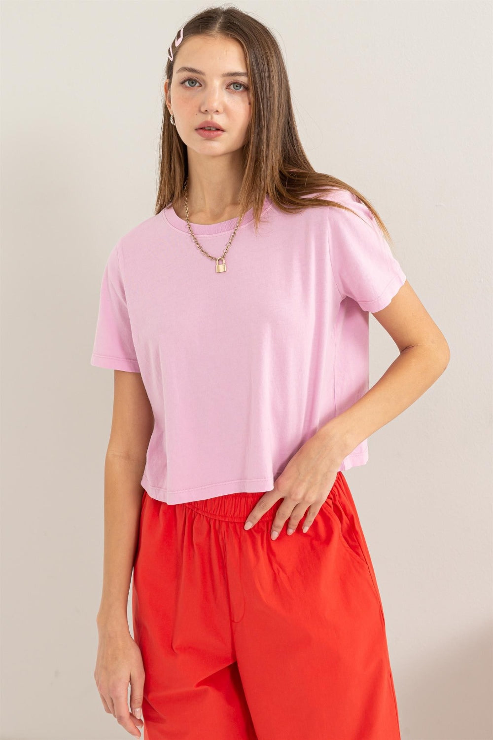 HYFVE Round Neck Cropped T-Shirt - AllIn Computer