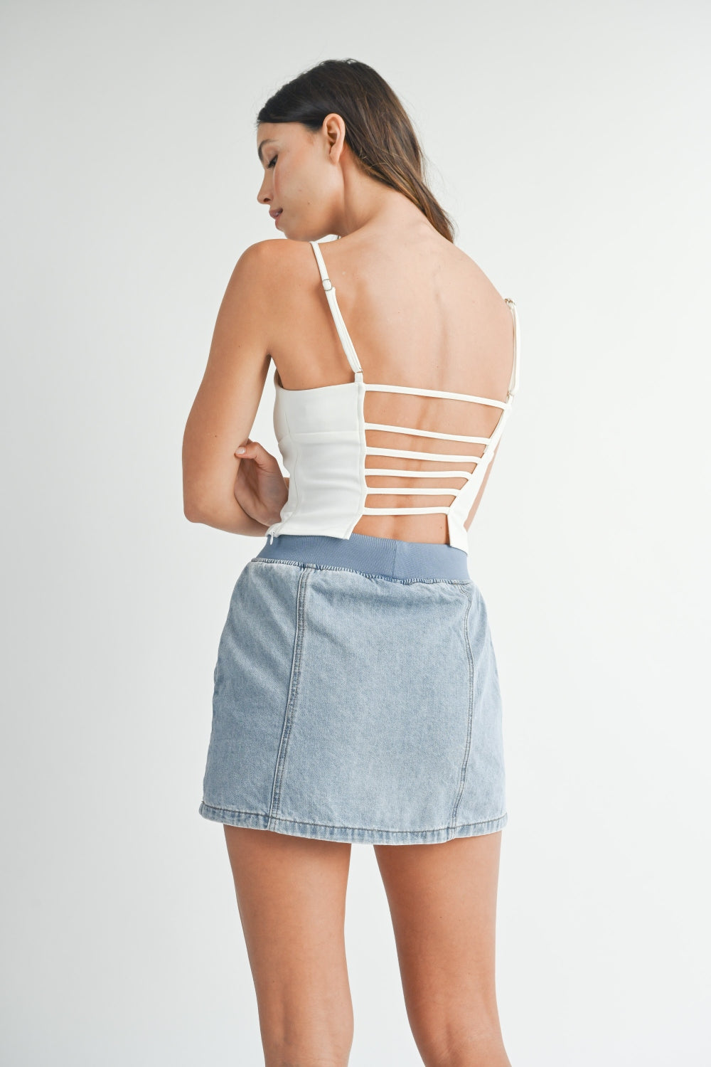 MABLE Strappy Back Cropped Cami - AllIn Computer