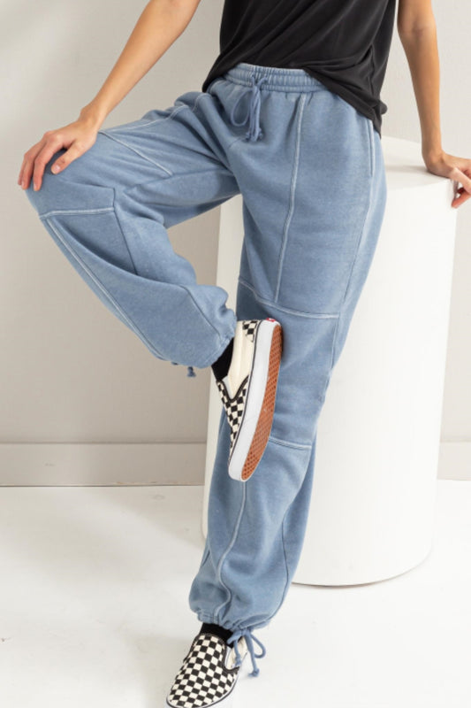 HYFVE Stitched Design Drawstring Sweatpants - AllIn Computer