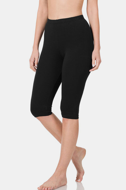 Zenana Full Size High Waist Capris - AllIn Computer