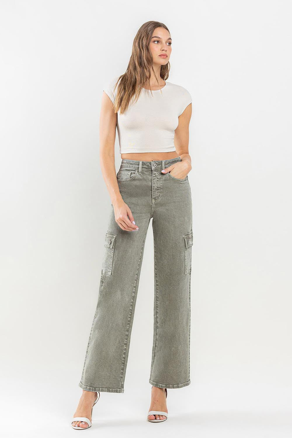 Vervet by Flying Monkey 90's Super High Rise Cargo Jeans - AllIn Computer