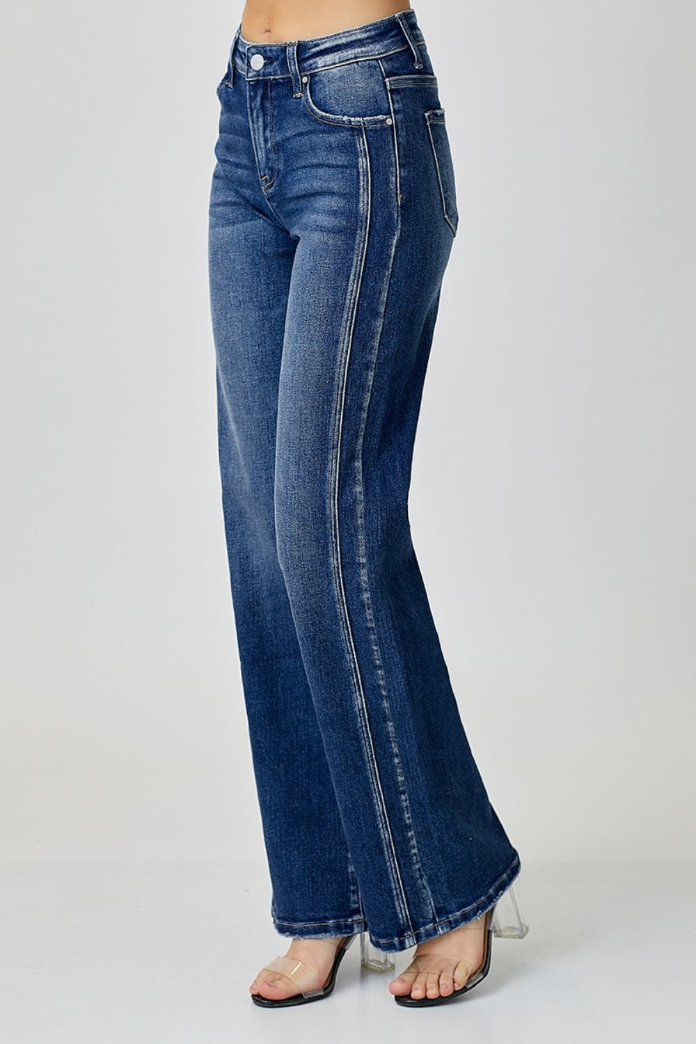 RISEN Mid-Rise Straight Jeans - AllIn Computer