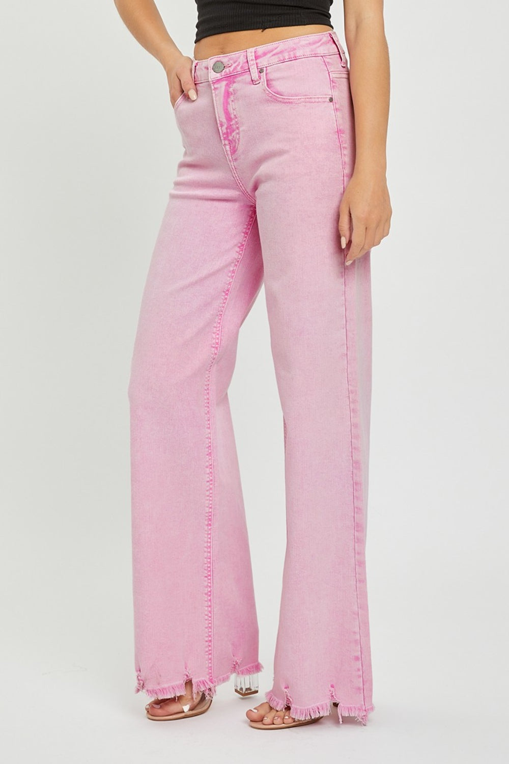RISEN High Rise Wide Leg Jeans - AllIn Computer