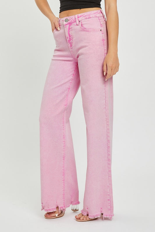 RISEN High Rise Wide Leg Jeans - AllIn Computer
