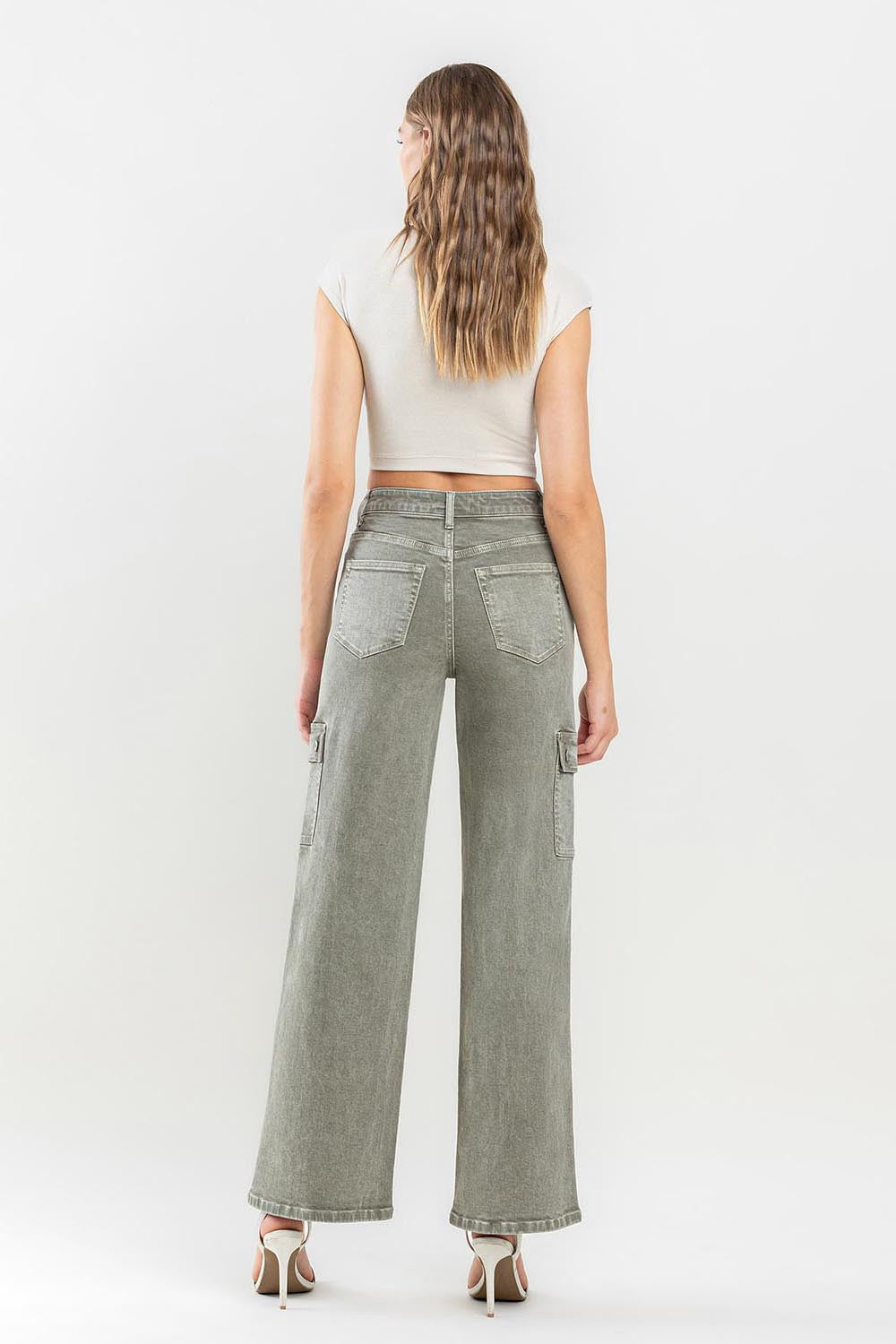 Vervet by Flying Monkey 90's Super High Rise Cargo Jeans - AllIn Computer