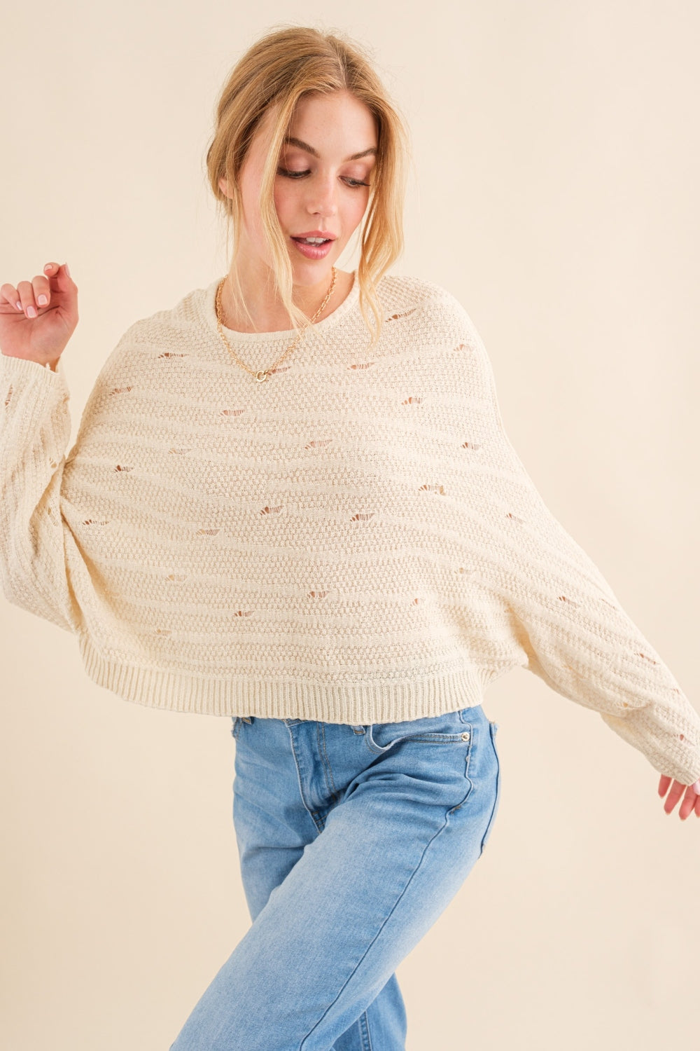 And The Why Dolman Sleeves Sweater - AllIn Computer