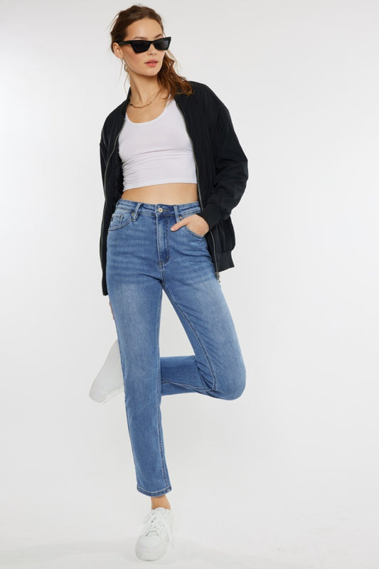 Kancan Full Size Cat's Whiskers High Waist Jeans - AllIn Computer