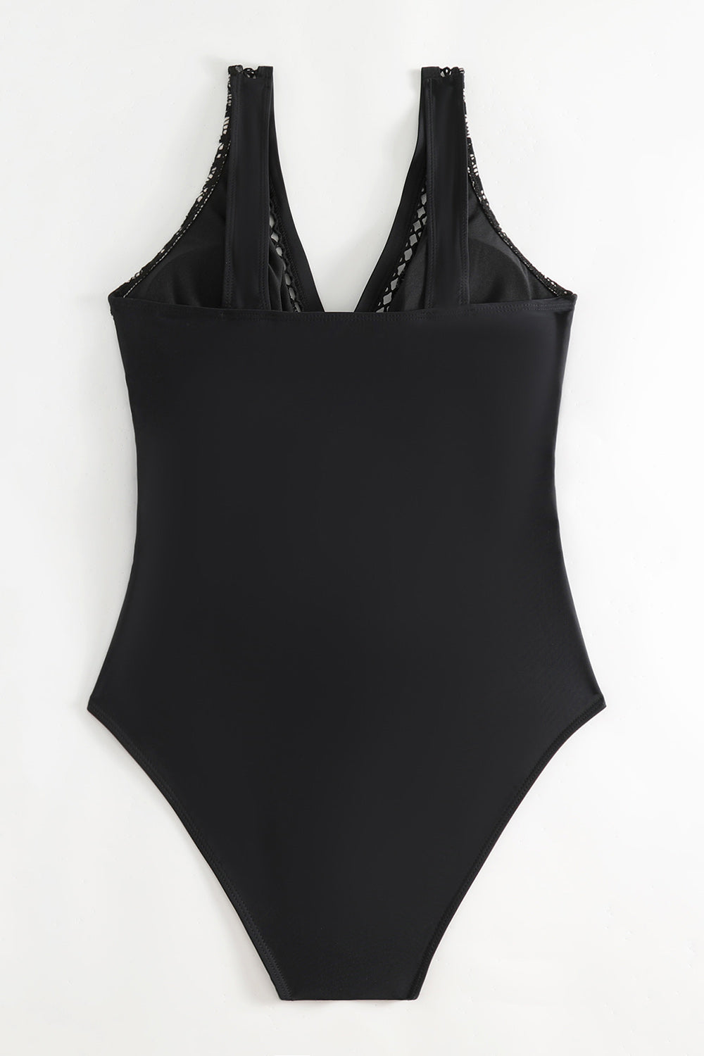 Lace V-Neck Sleeveless One-Piece Swimwear - AllIn Computer