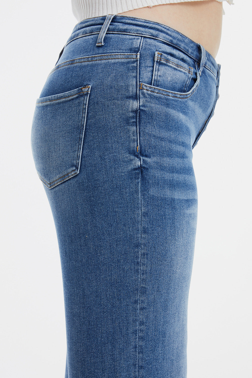 BAYEAS Full Size High Waist Button-Fly Raw Hem Wide Leg Jeans - AllIn Computer