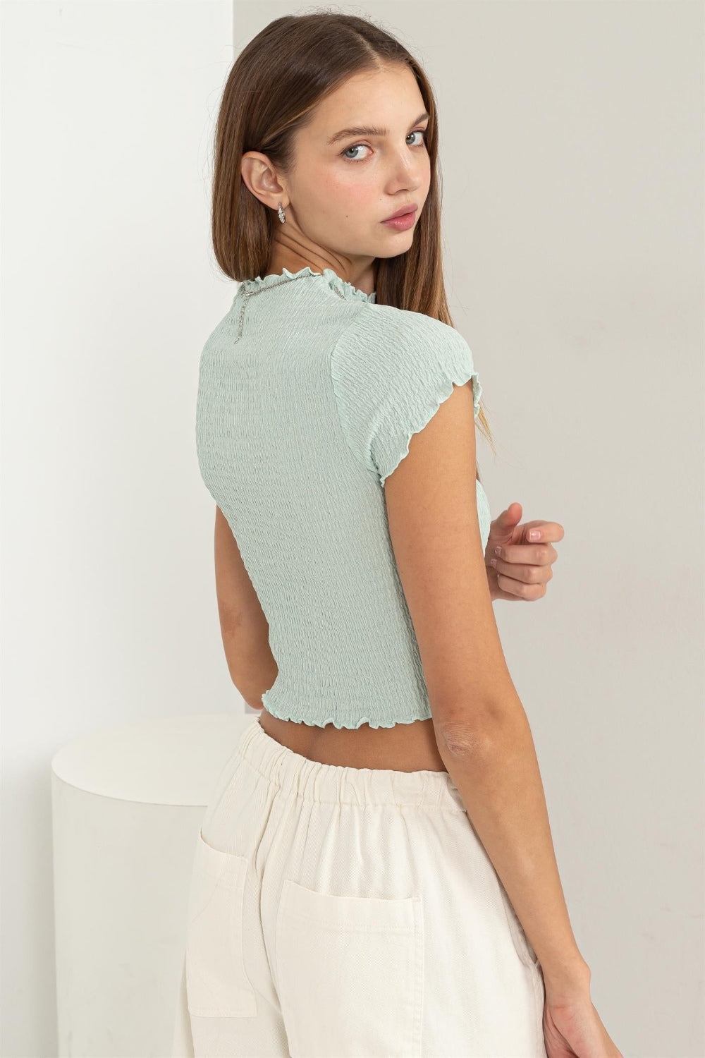 HYFVE Lettuce Hem Crop Top - AllIn Computer