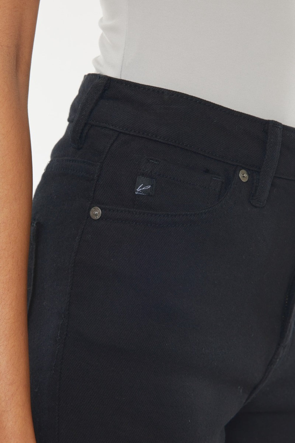 Kancan High Rise Raw Hem Denim Shorts - AllIn Computer