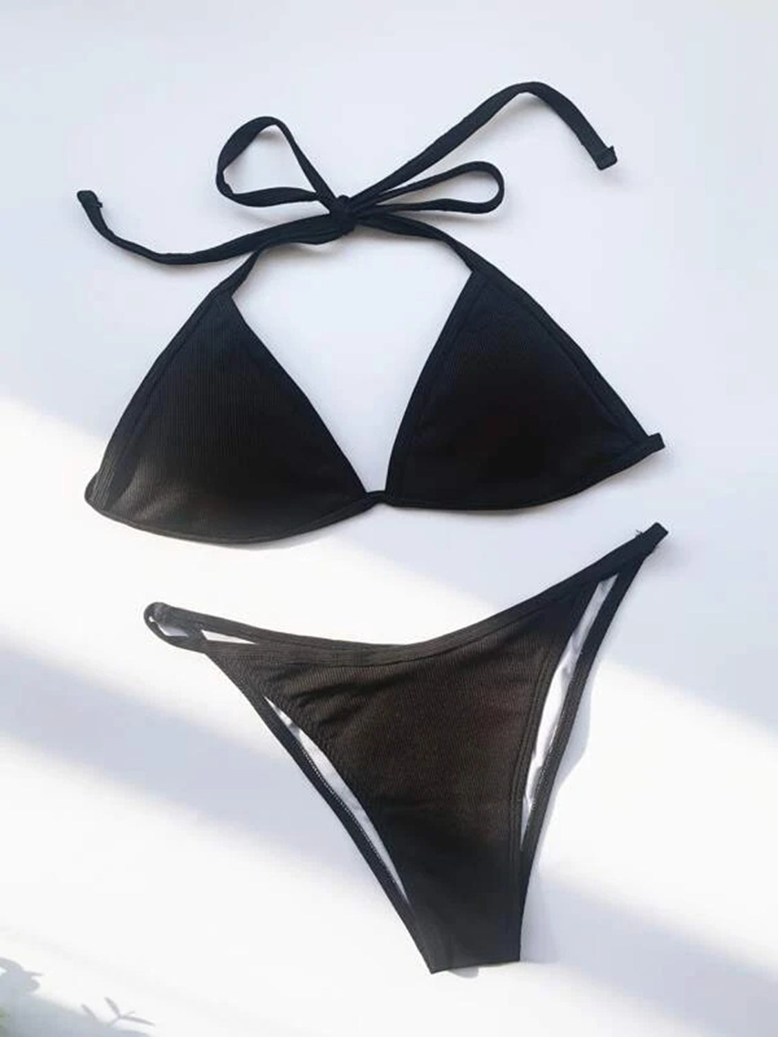 Halter Neck Bikini and Cover Up Four-Piece Swim Set - AllIn Computer