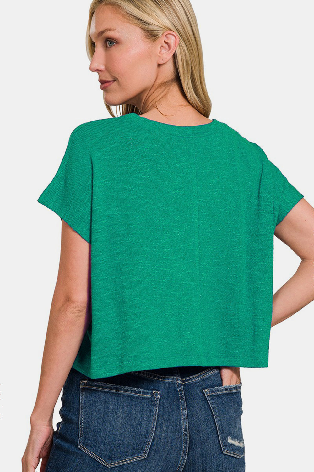 Zenana Round Neck Short Sleeve T-Shirt - AllIn Computer