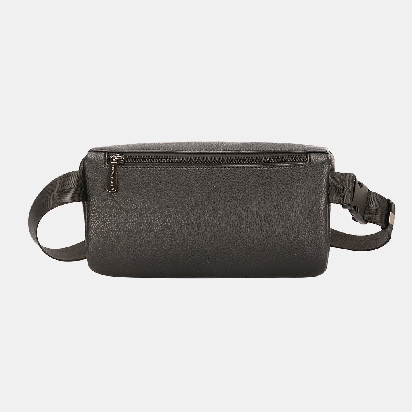 David Jones PU Leather Double Zipper Adjustable Belt Bag - AllIn Computer