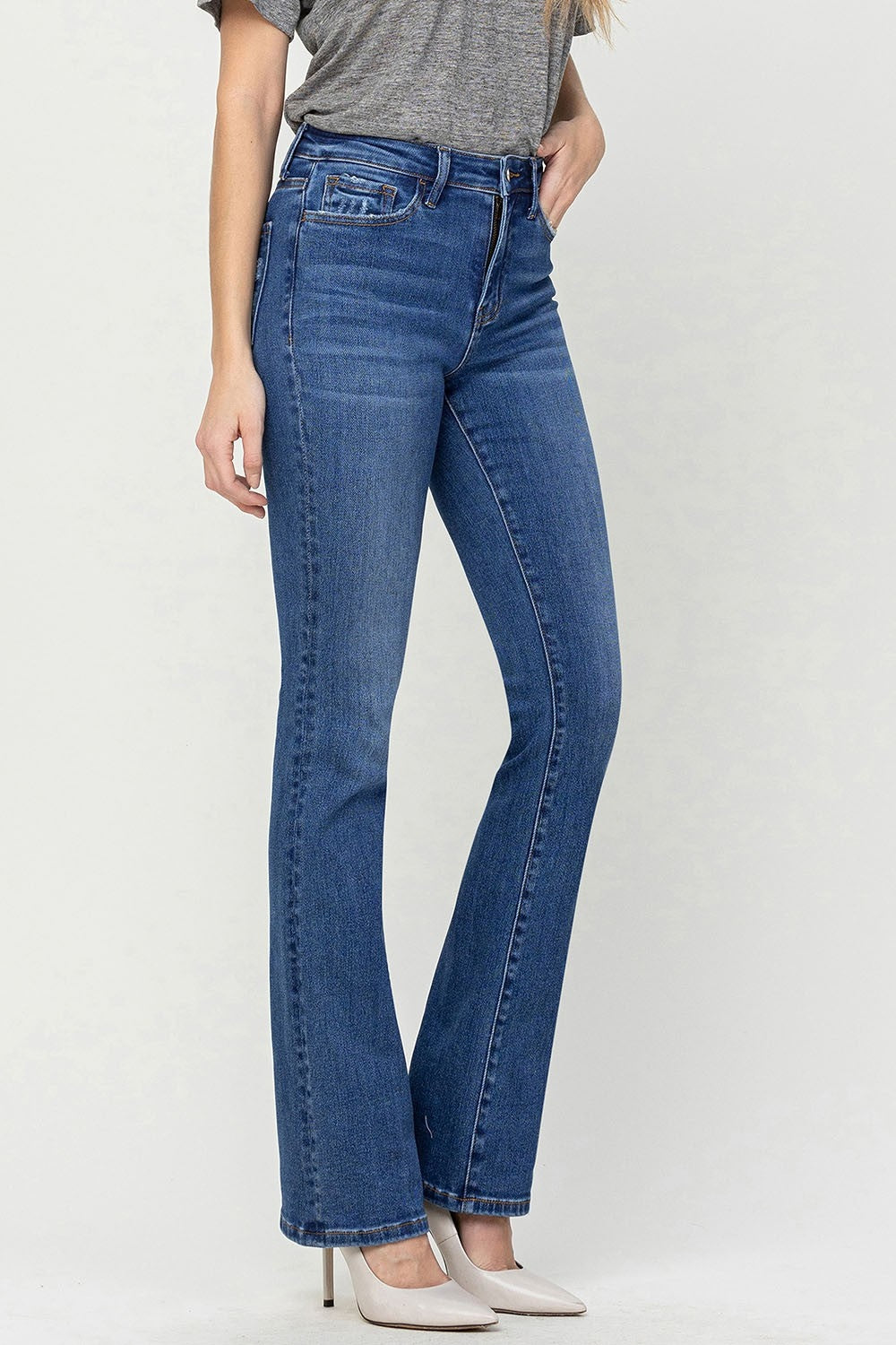 Vervet by Flying Monkey High Waist Bootcut Jeans - AllIn Computer