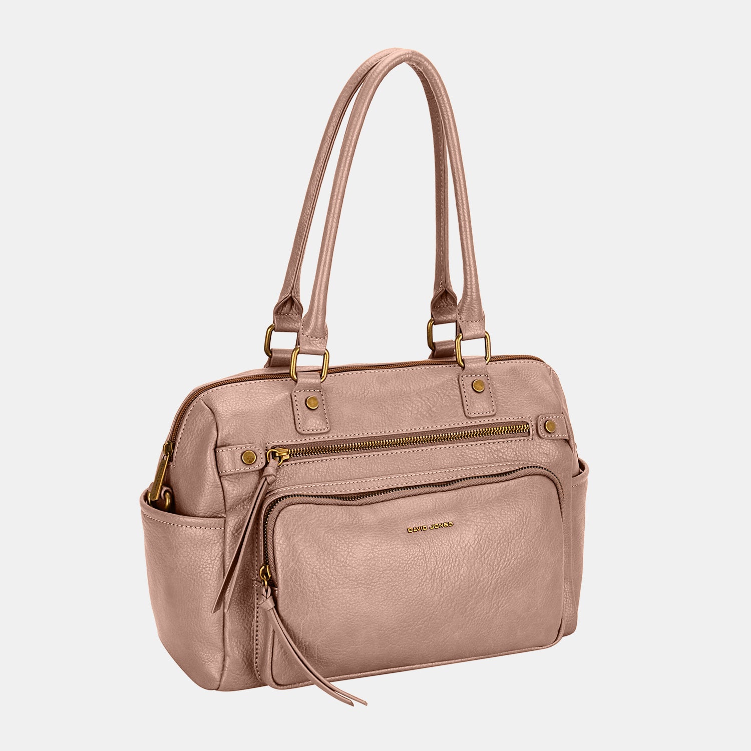 David Jones Zipper PU Leather Handbag - AllIn Computer