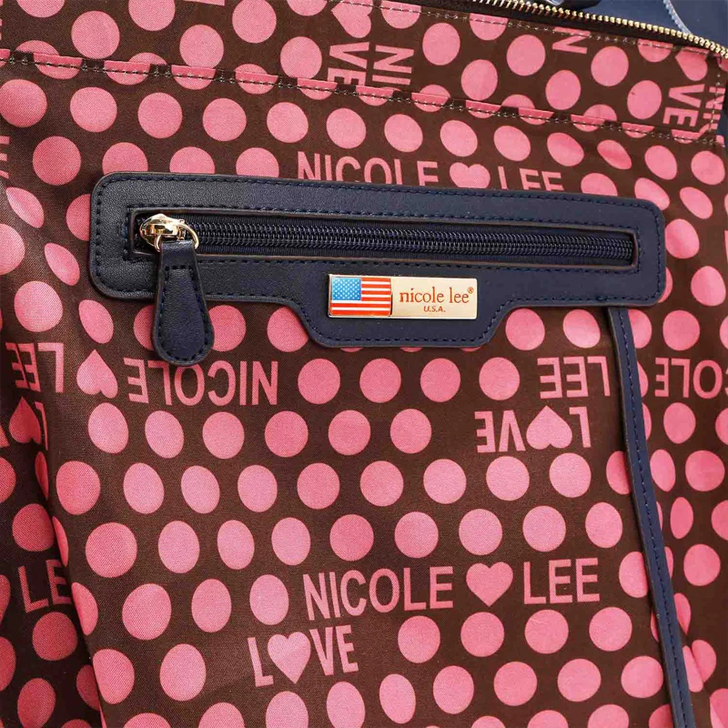 Nicole Lee USA 3-Piece Color Block Handbag Set - AllIn Computer