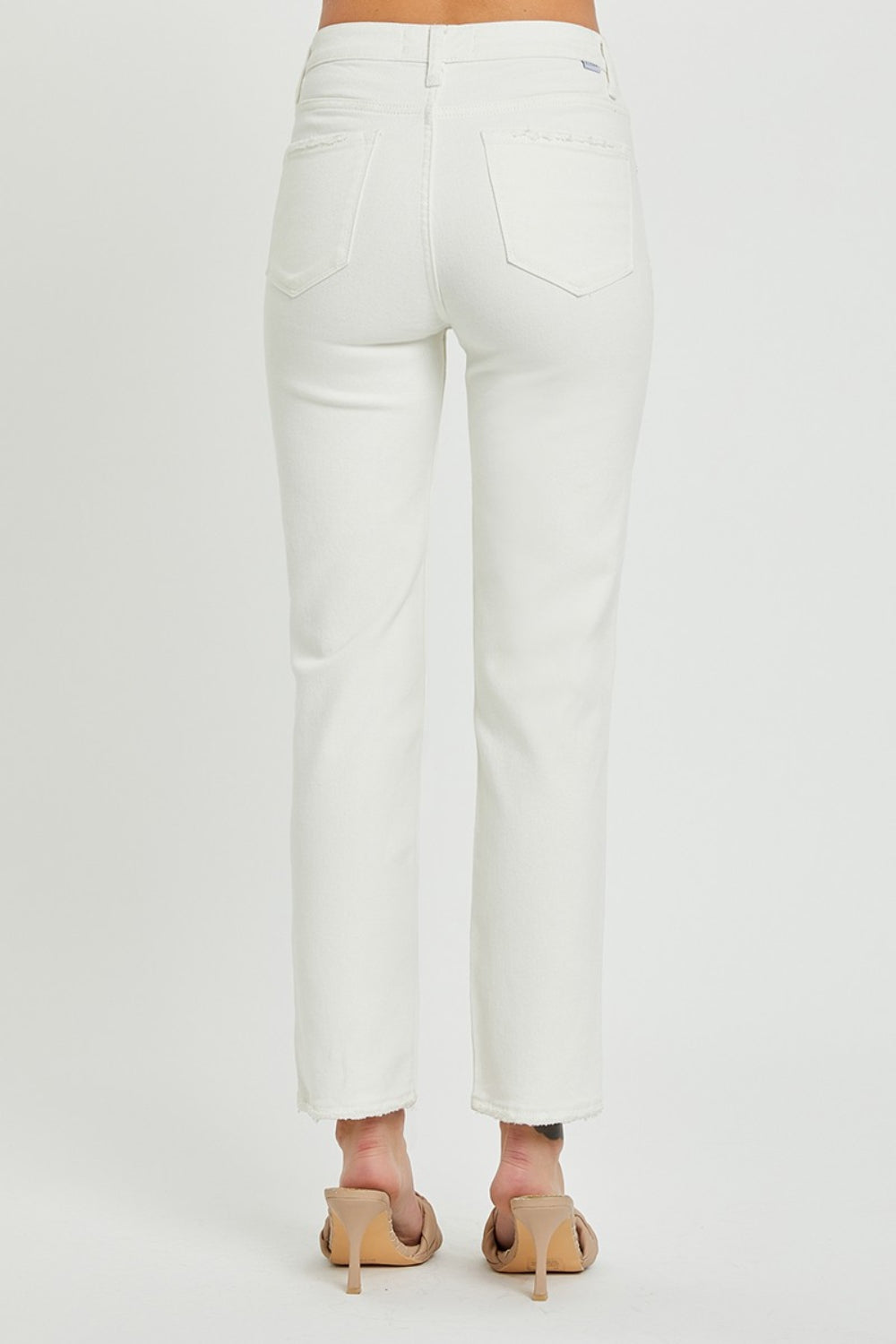 RISEN Full Size Mid-Rise Tummy Control Straight Jeans - AllIn Computer