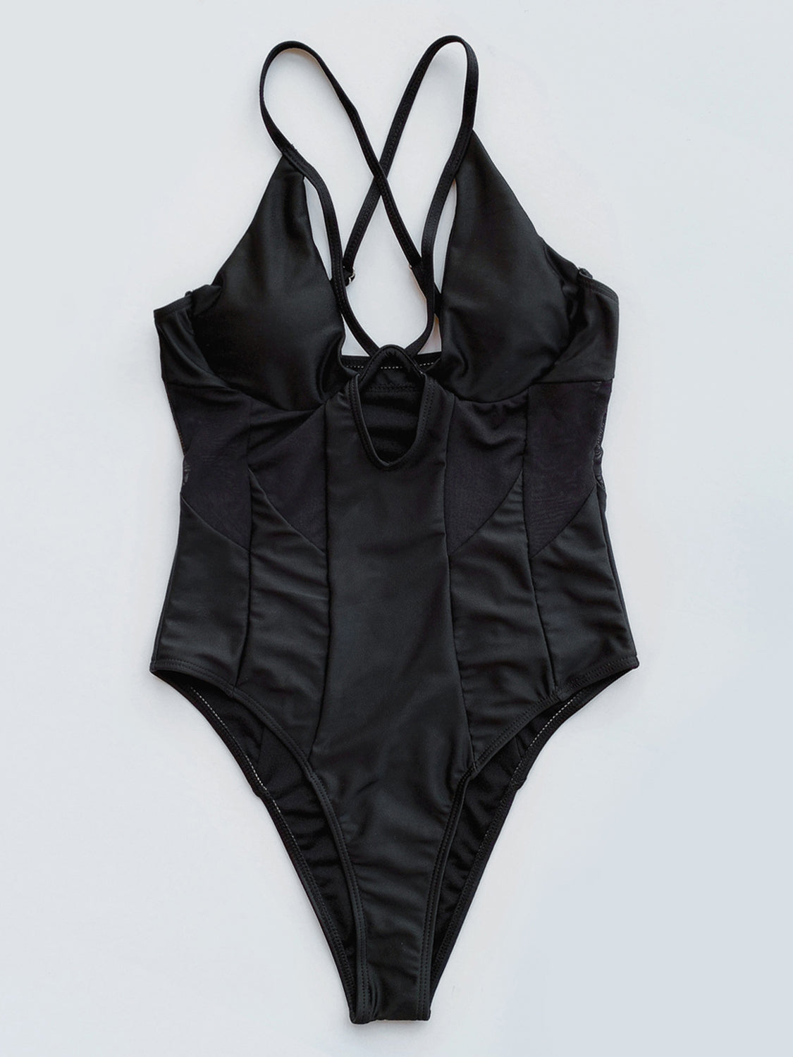 Cutout Crisscross Spaghetti Strap One-Piece Swimwear - AllIn Computer