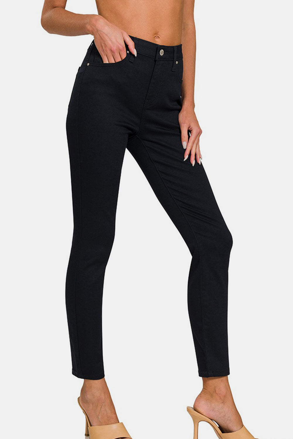 Zenana Full Size High-Rise Skinny Jeans - AllIn Computer