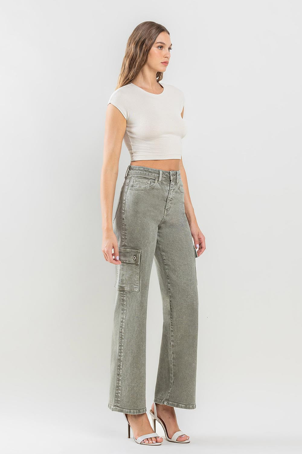 Vervet by Flying Monkey 90's Super High Rise Cargo Jeans - AllIn Computer