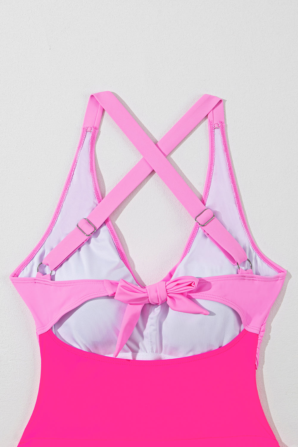 Crisscross V-Neck One-Piece Swimwear - AllIn Computer