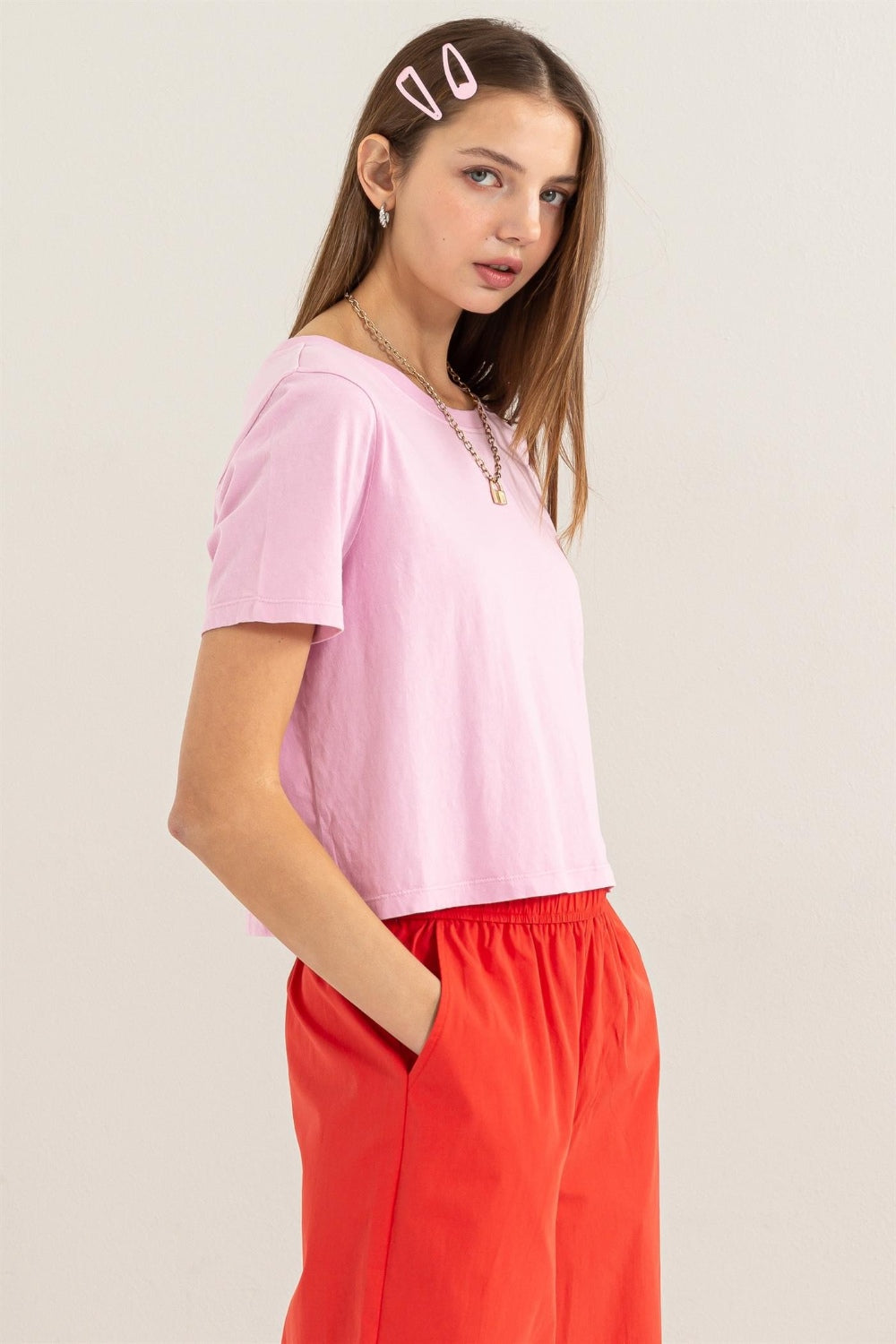 HYFVE Round Neck Cropped T-Shirt - AllIn Computer