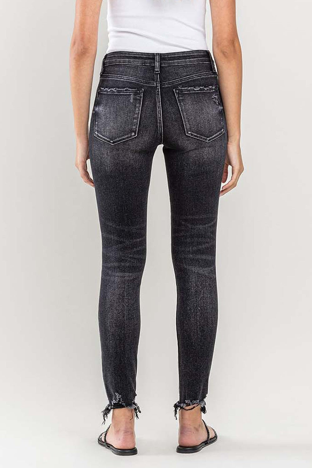 Lovervet Raw Hem Cropped Skinny Jeans - AllIn Computer